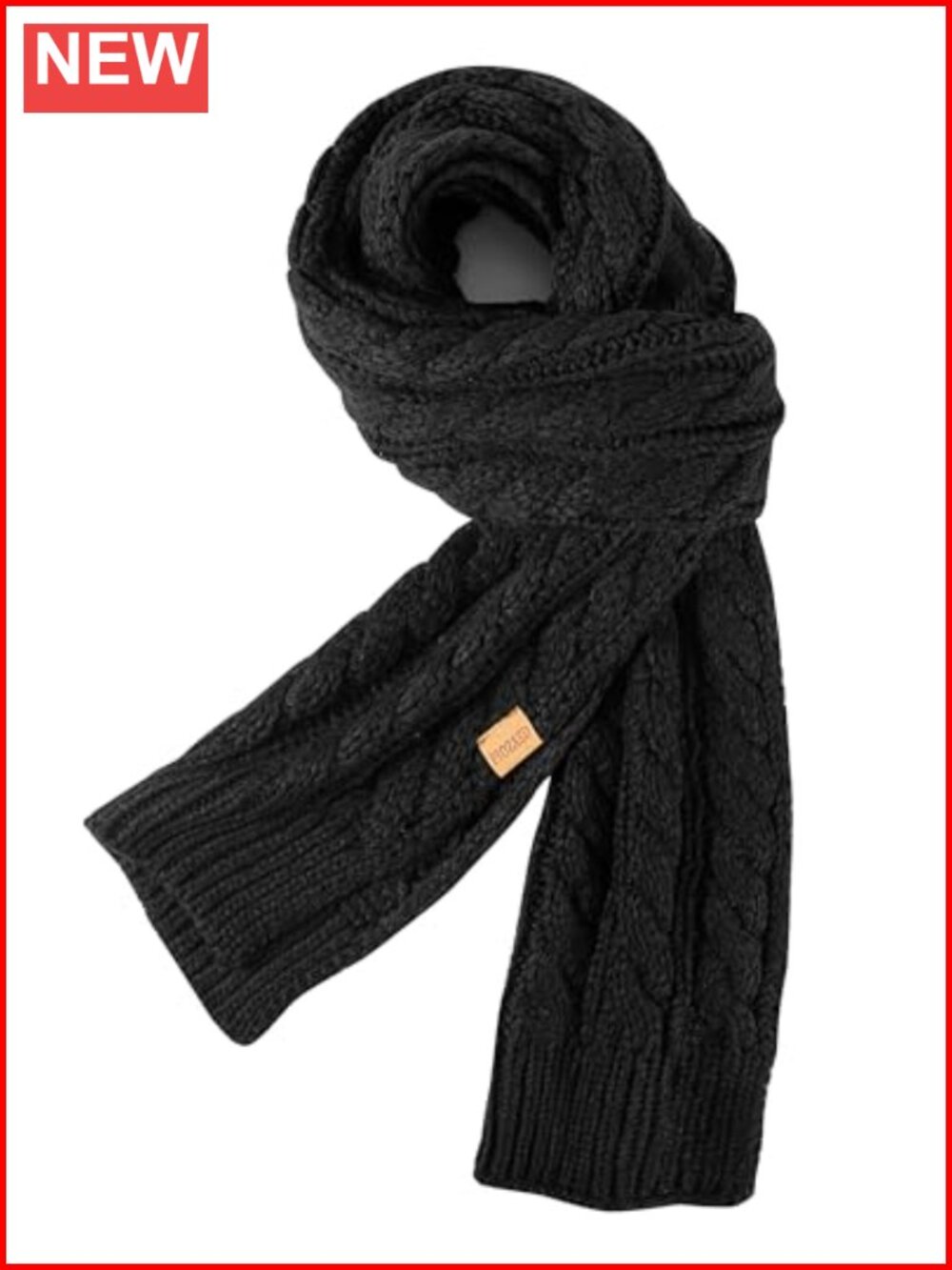 Chunky Cable Knit Winter Scarf Ultra Warm Cozy Long Thick Acrylic